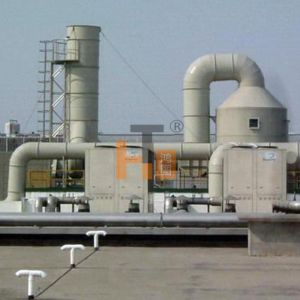 Waste gas and wastewater treatment